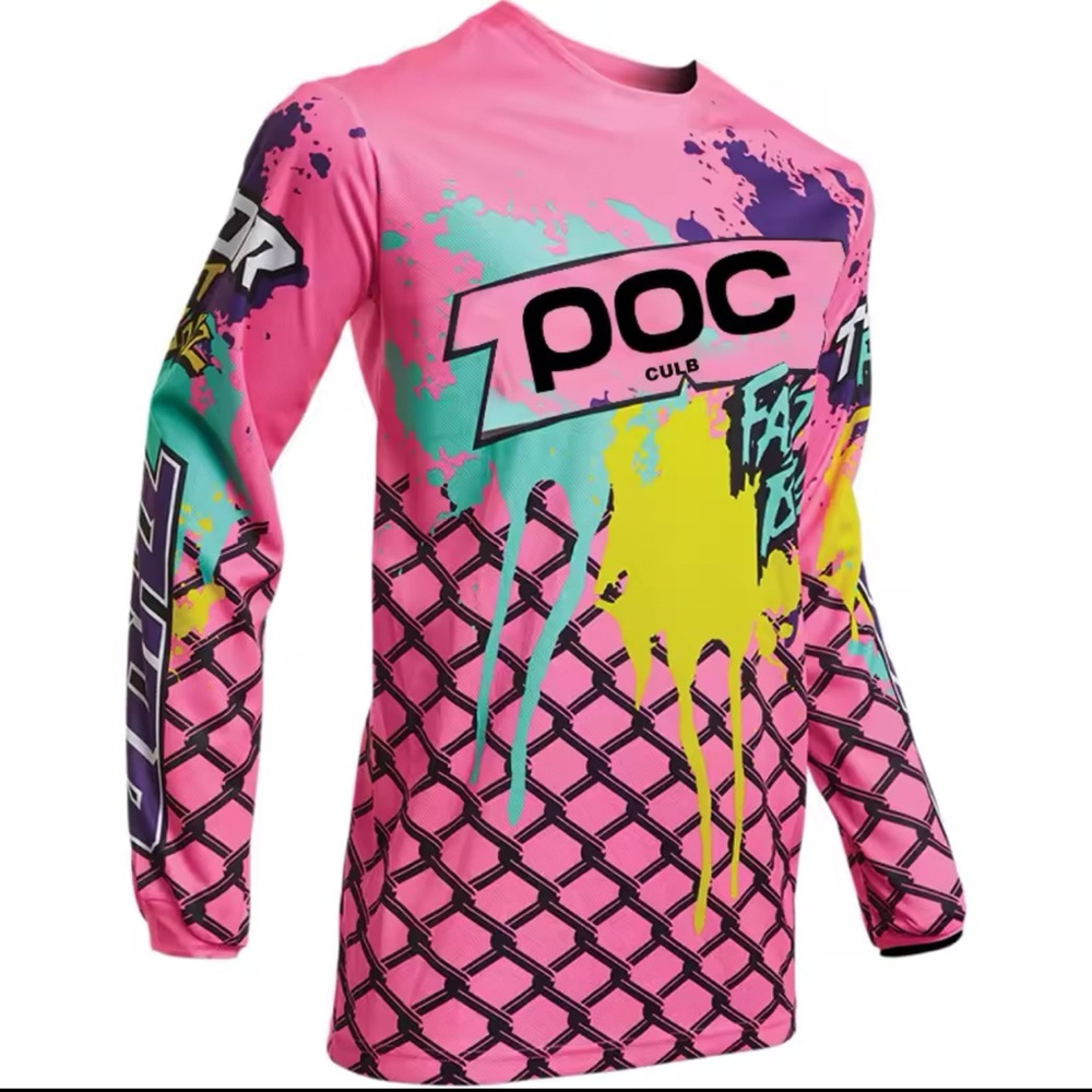 NWT Fast House Women’s Pink Motocross Jersey Long Sleeve Shirt XXXL